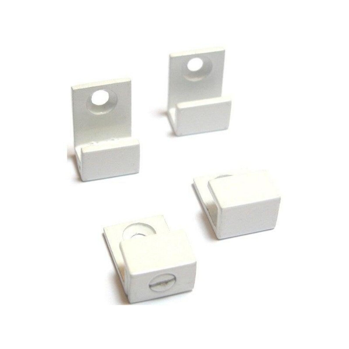 CENTRALE BRICO Fixations miroirs U blanches