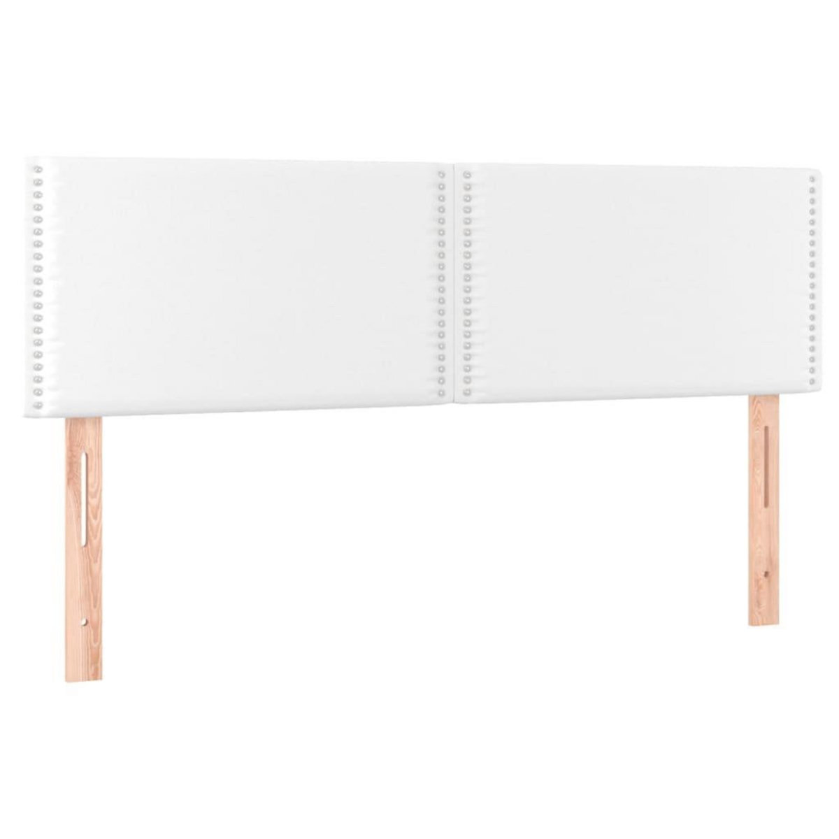 VIDAXL Tetes de lit 2 pcs Blanc 72x5x78/88 cm Similicuir