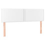 Voir la diapositive 2 : VIDAXL Tetes de lit 2 pcs Blanc 72x5x78/88 cm Similicuir
