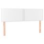 Voir la diapositive 2 : VIDAXL Tetes de lit 2 pcs Blanc 72x5x78/88 cm Similicuir