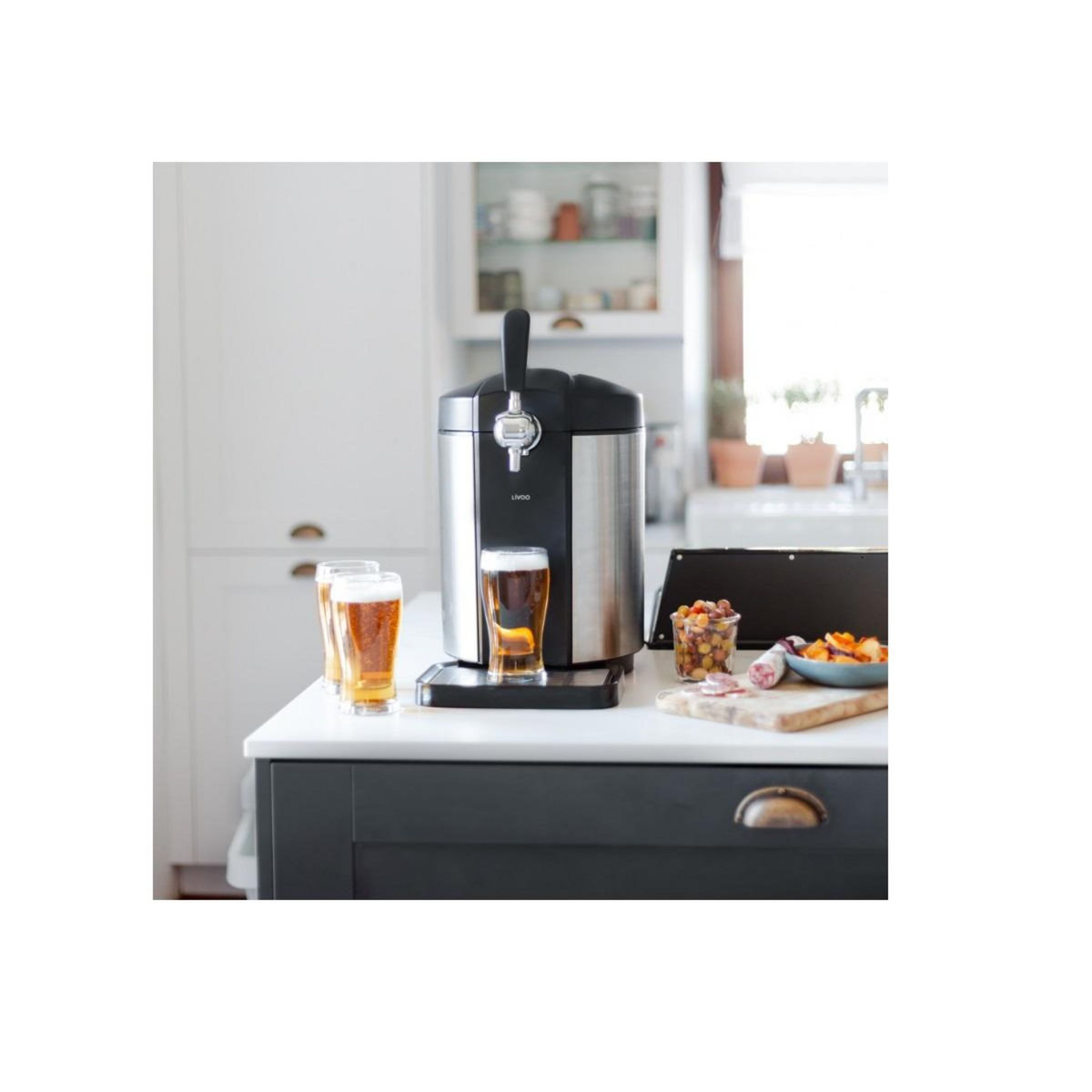 LIVOO Tireuse à bière 5l noir/gris - DOM463