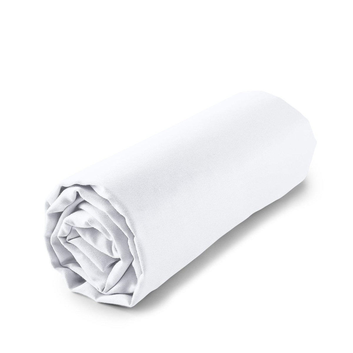 ACTUEL Drap housse uni en satin de coton 