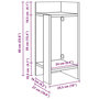 Voir la diapositive 6 : VIDAXL Tables d'appoint 2 pcs avec etagere gris beton 25,5x27x60 cm