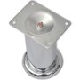 Voir la diapositive 3 : VIDAXL 4 pieds ronds de canape en Nickel brosse 120 mm