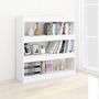 Voir la diapositive 5 : VIDAXL Bibliotheque/Separateur de piece Blanc 100x30x103 cm