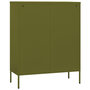 Voir la diapositive 5 : VIDAXL Armoire de rangement Vert olive 80x35x101,5 cm Acier