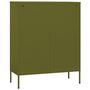 Voir la diapositive 5 : VIDAXL Armoire de rangement Vert olive 80x35x101,5 cm Acier