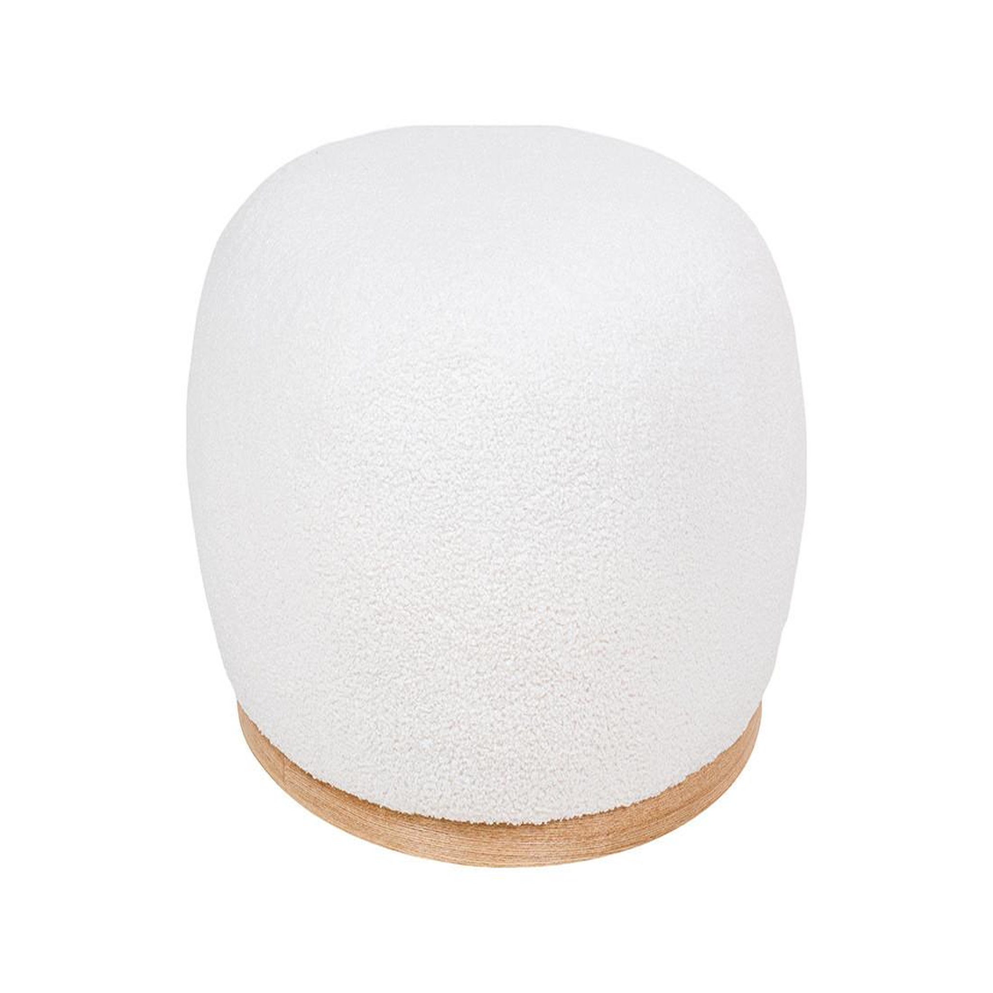 Voir la diapositive 4 : LISA DESIGN Amy - pouf - en tissu bouclette
