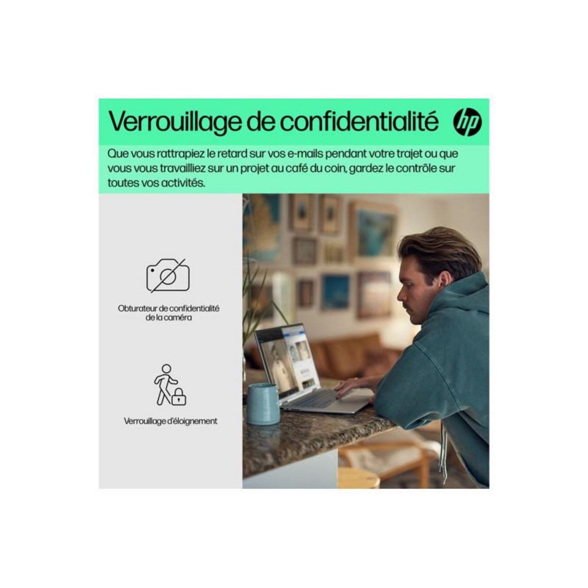 HP PC Hybride PC 2 en 1 Hp Envy x360 2 in 1 Laptop 15.6 FHD Intel Core i5 1335U RAM 16 Go LPDDR5 512 Go SSD Intel Iris Xe