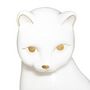 Voir la diapositive 2 : Paris Prix Statuette Déco en Céramique  Chat  26cm Blanc