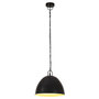 Voir la diapositive 2 : VIDAXL Lampe suspendue industrielle vintage 25 W Noir Rond 31 cm E27