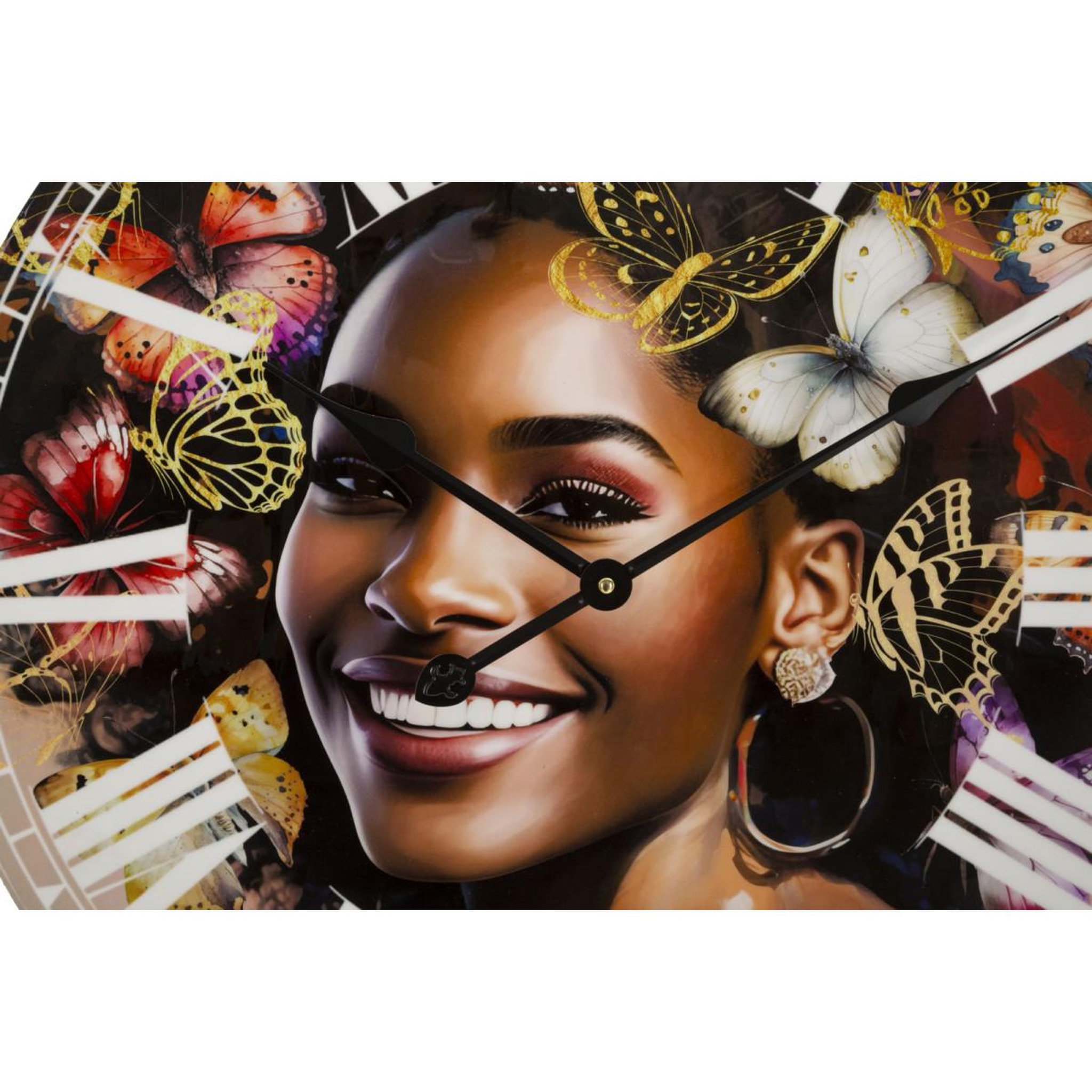 Voir la diapositive 3 : Paris Prix Horloge murale déco  kourt  60cm multicolore