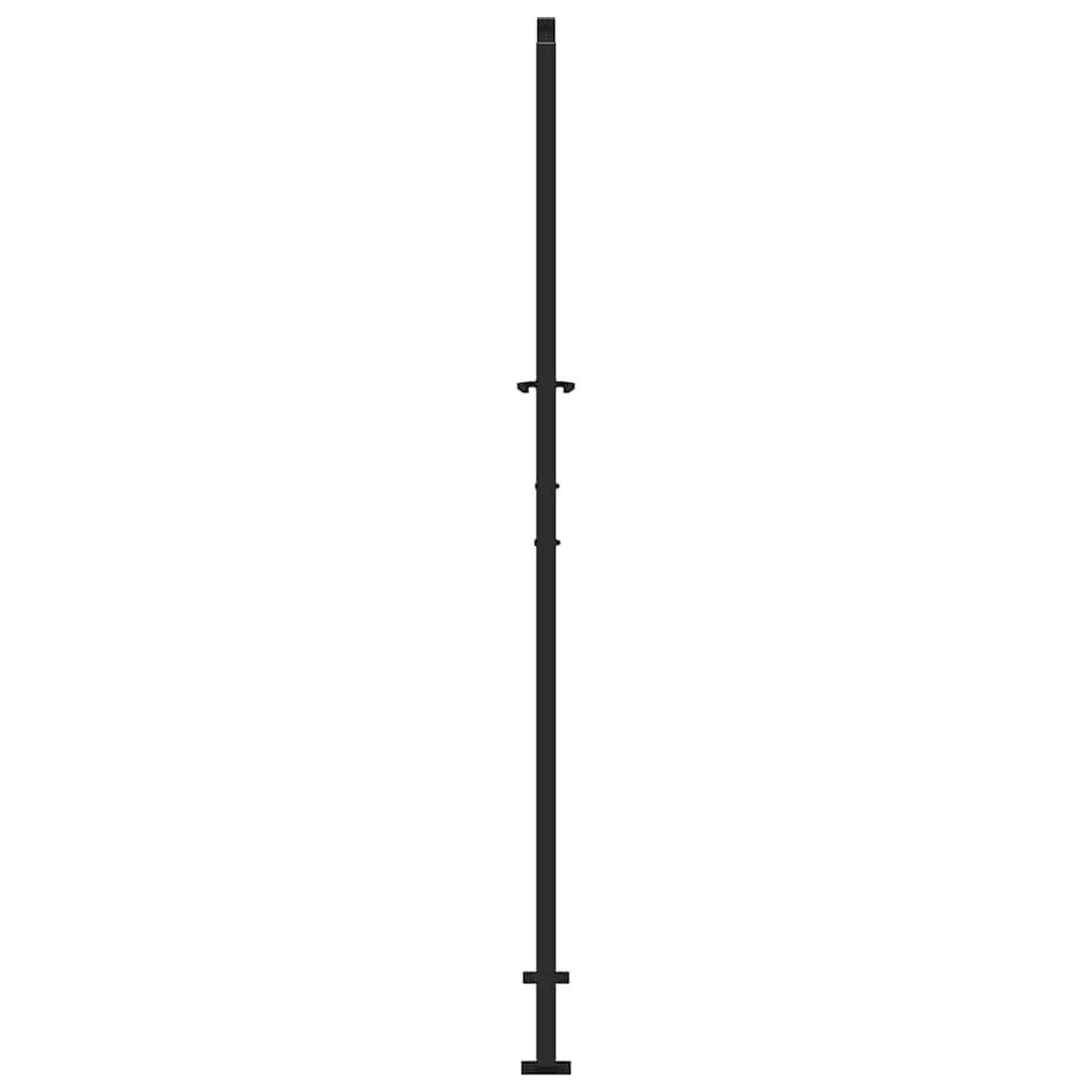 Voir la diapositive 5 : VIDAXL Portail de jardin noir 105x205 cm acier conception de lumiere