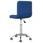 Voir la diapositive 5 : VIDAXL Chaise pivotante de bureau Bleu Tissu