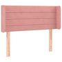 Voir la diapositive 2 : VIDAXL Tete de lit avec oreilles Rose 93x16x78/88 cm Velours