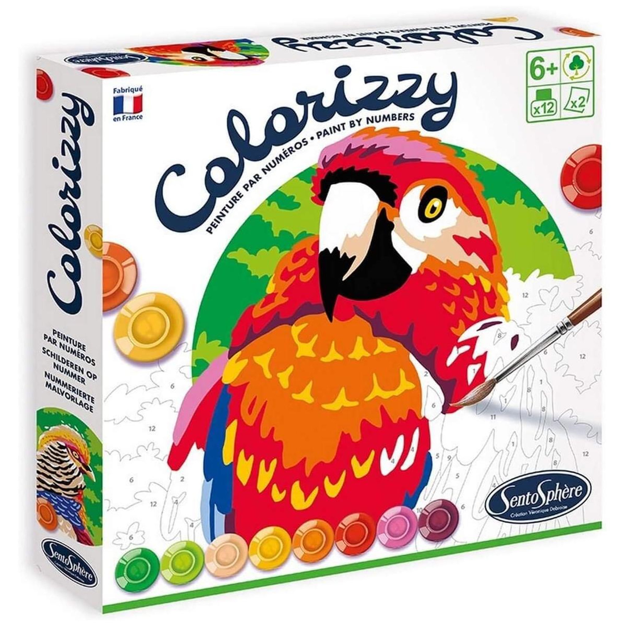Voir la diapositive 2 : Sentosphere Colorizzy  - oiseaux Peinture