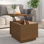 Voir la diapositive 3 : VIDAXL Table basse Marron miel 40x50x35 cm Bois massif de pin