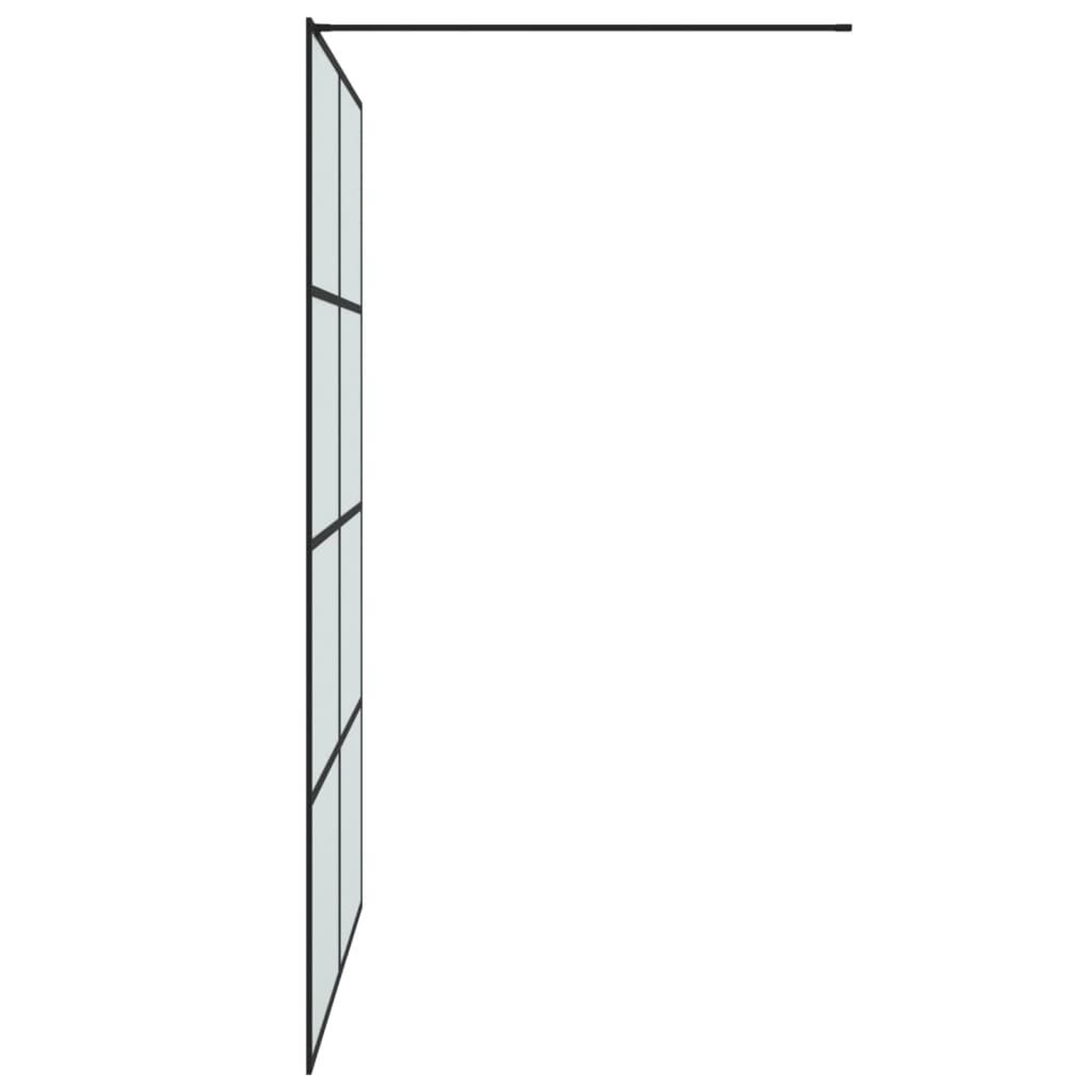 Voir la diapositive 4 : VIDAXL Paroi de douche Noir 140x195 cm Verre ESG depoli