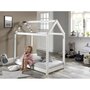Voir la diapositive 5 : Paris Prix Lit Enfant & Matelas  Cabane  70x140cm Blanc