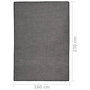 Voir la diapositive 6 : VIDAXL Tapis a tissage plat d'exterieur 160x230 cm Gris