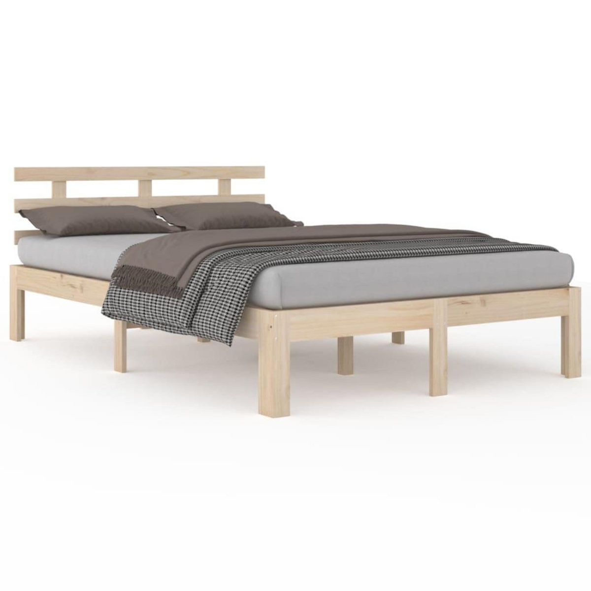 VIDAXL Cadre de lit sans matelas 140x190 cm