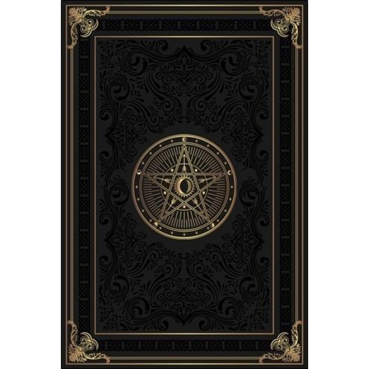 GRIMOIRE VIERGE PENTACLE LUNAIRE NOIR, Alliance magique Editions