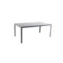 Voir la diapositive 1 : GARDENSTAR Table de jardin 180x100cm aluminium gris anthracite LIMA