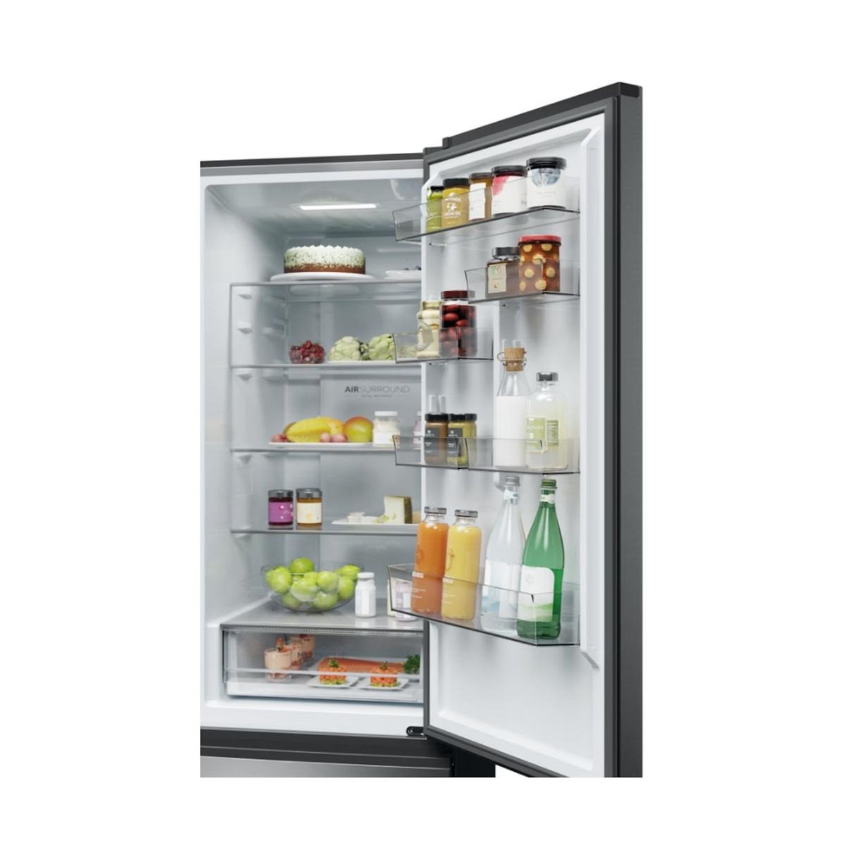 HAIER Réfrigérateur combiné 60cm 414l nofrost inox - HTW3620DNMG