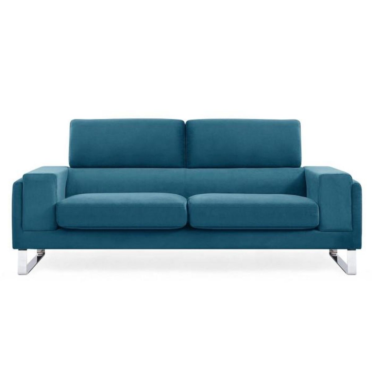 Paris Prix Canapé 3 Places Velours Côtelé  Ezekiel  198cm Bleu