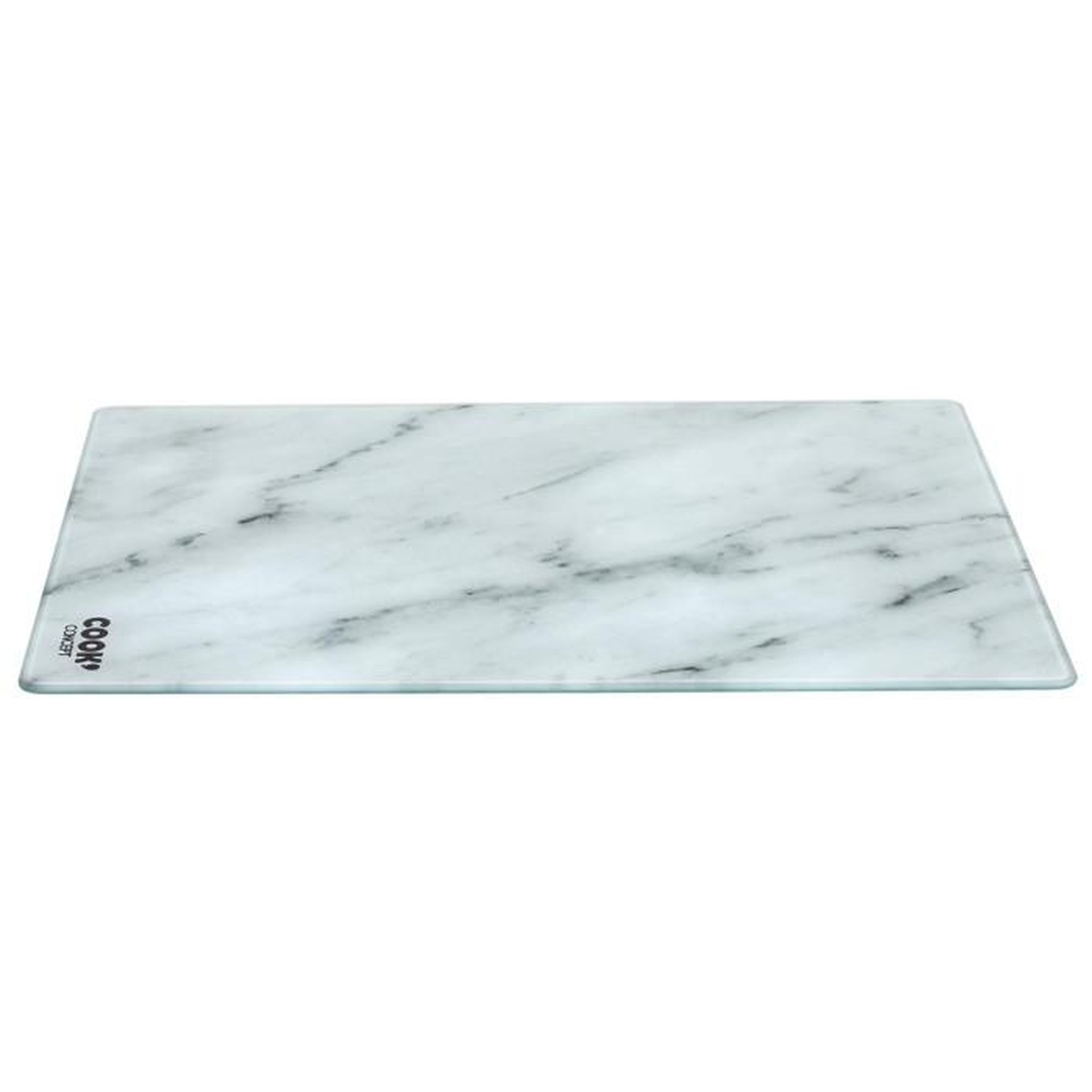 Voir la diapositive 2 : Paris Prix Planche à Découper en Verre  Marble  40cm Blanc