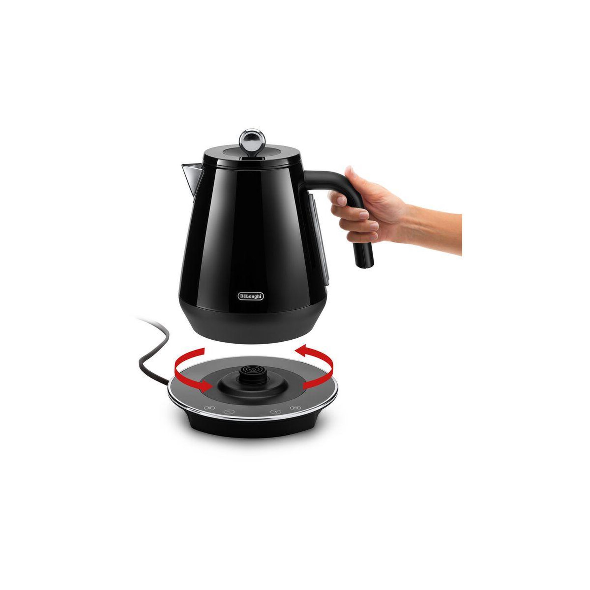 Voir la diapositive 2 : DELONGHI Bouilloire à température réglable eclettica kby2011.bk