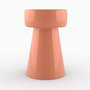 Voir la diapositive 5 : MAISON PAVANE Table d'appoint ronde en métal orange D30 cm-Athéna