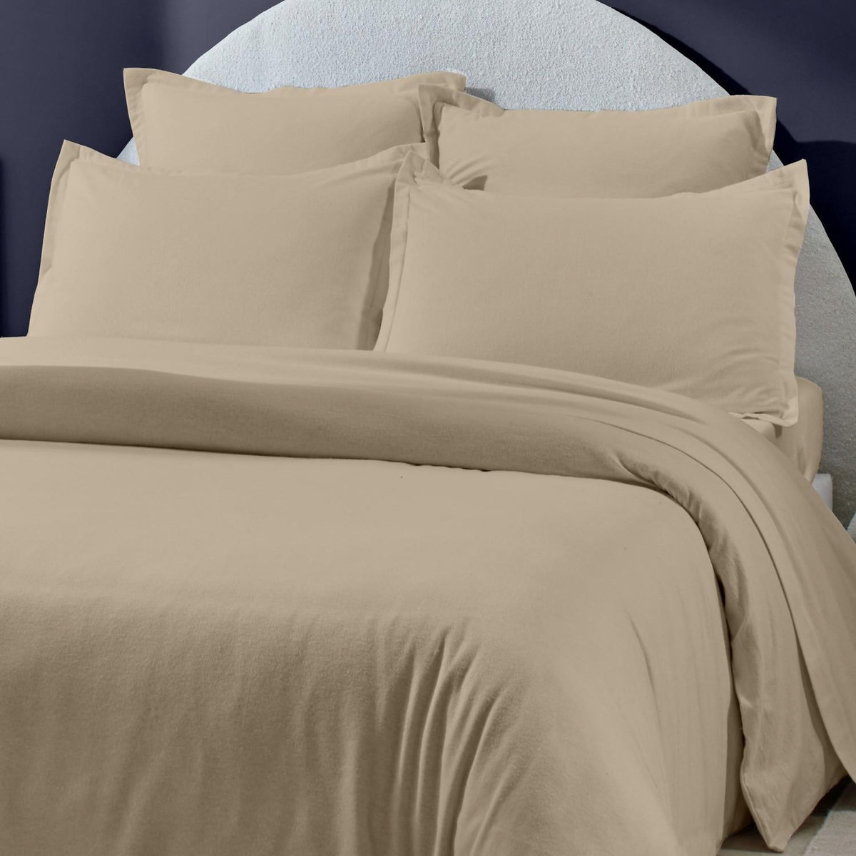 Home collection Housse de couette 100% flanelle de coton