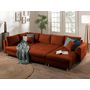 Voir la diapositive 3 : LISA DESIGN Rune - canapé panoramique avec pouf d'appoint - 7 places - style scandinave - gauche