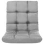 Voir la diapositive 3 : VIDAXL Chaise pliable de sol Gris clair Microfibre