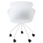 Voir la diapositive 2 : Paris Prix Fauteuil de Bureau Design  Eva  81cm Blanc