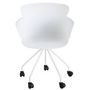 Voir la diapositive 2 : Paris Prix Fauteuil de Bureau Design  Eva  81cm Blanc