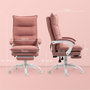 Voir la diapositive 3 : VINSETTO Fauteuil de bureau massant chauffant inclinable réglable repose-pieds rétractable microfibre rose