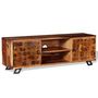 Voir la diapositive 2 : VIDAXL Meuble TV Bois massif 120x30x40 cm