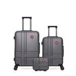 SWISS KOPPER SWISS KOPPER - LOT DE 3 - Valises weekend, cabine et vanity USTER. Coloris disponibles : Beige, Vert, Rose, Bleu, Noir, Gris