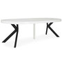 Voir la diapositive 3 : Paris Prix Table Ronde Extensible  Zefane  160-260cm Noir & Effet Marbre