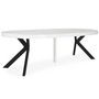 Voir la diapositive 3 : Paris Prix Table Ronde Extensible  Zefane  160-260cm Noir & Effet Marbre