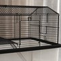 Voir la diapositive 4 : PAWHUT Cage rongeur hamster 2 étages - roulettes, plateforme, échelle, accessoires - PP transparent acier noir