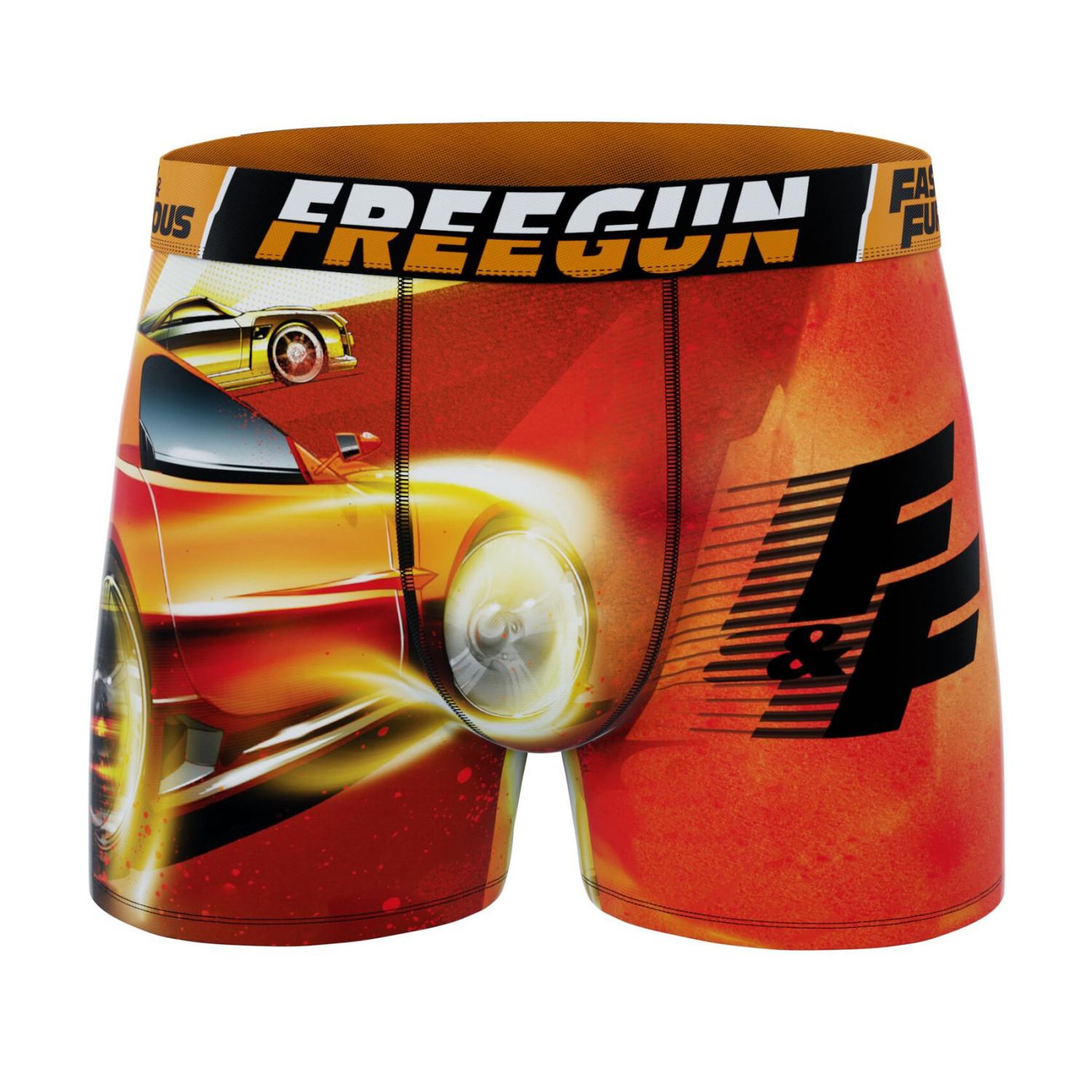 Voir la diapositive 4 : FREEGUN Lot de 4 boxers homme Fast and Furious