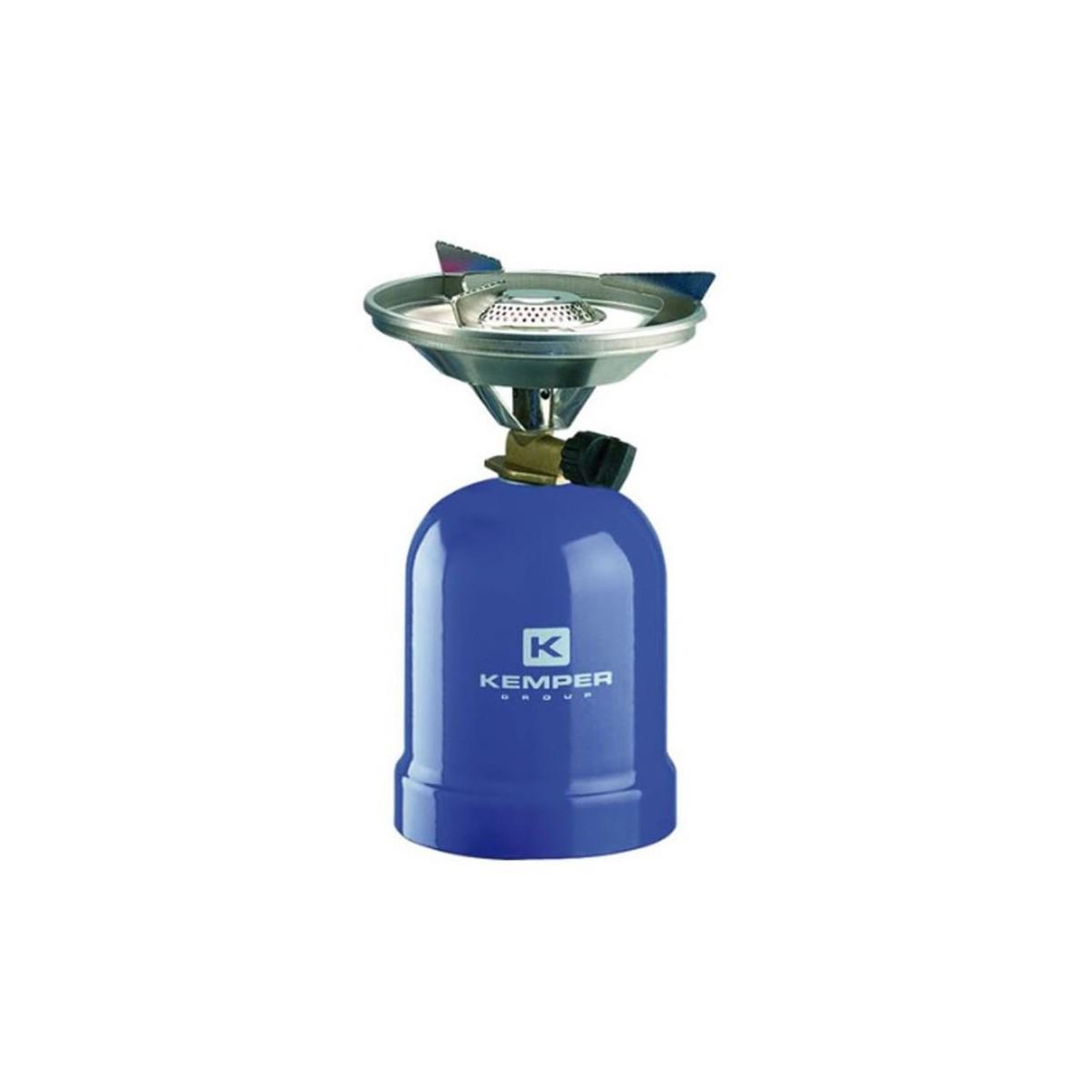 Kemper Réchaud à gaz Camping 2200W portable Cartouche Gaz Butane 190g, Métal 3 bras crantés, Cuisson Extérieure Format voyage KEMPER