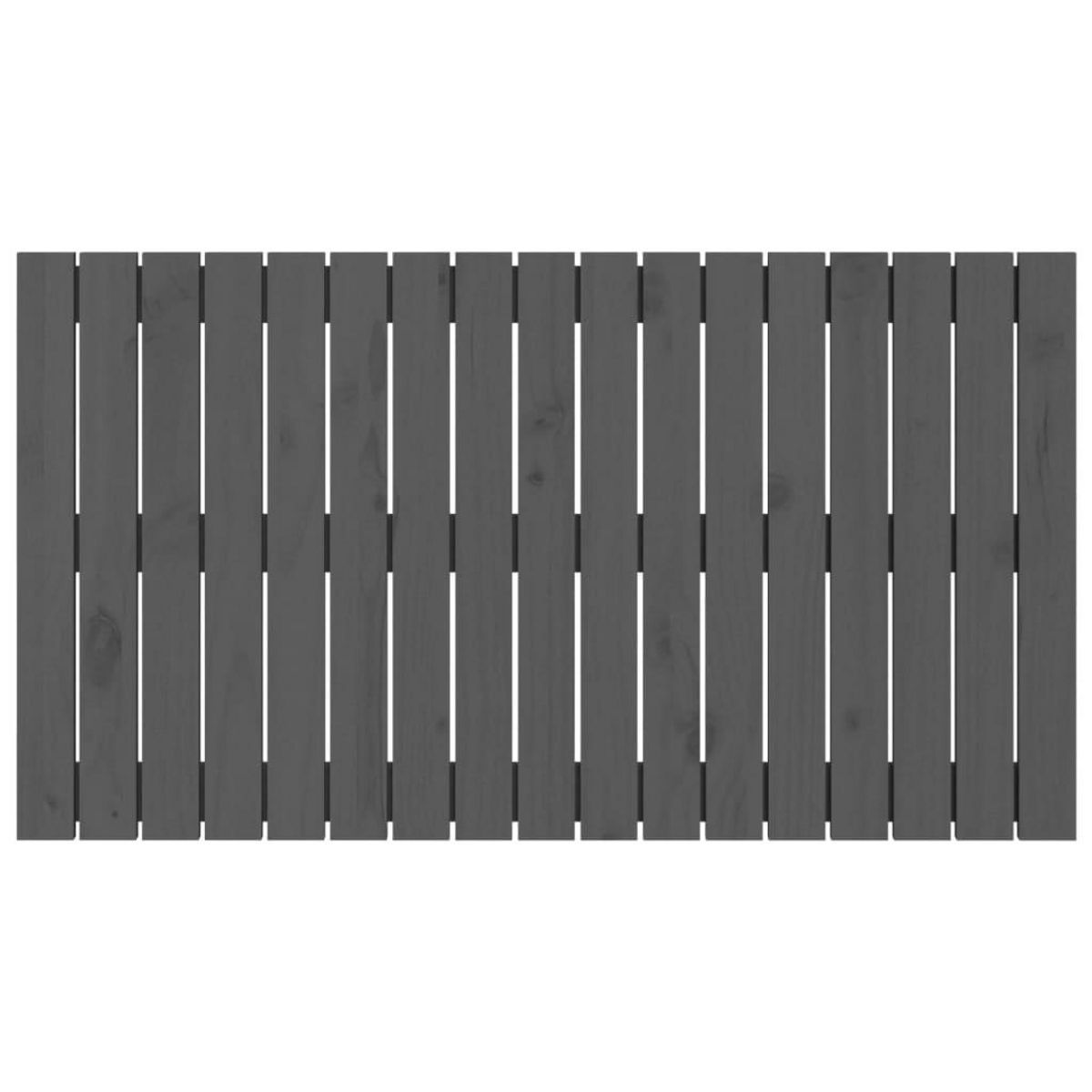 VIDAXL Tete de lit murale Gris 108x3x60 cm Bois massif de pin