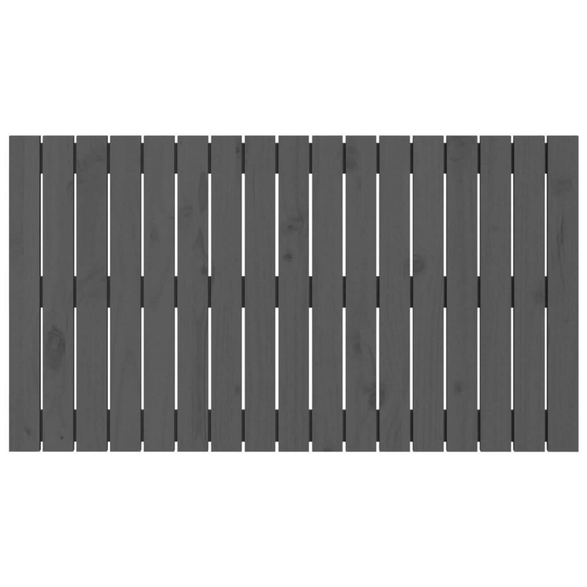 VIDAXL Tete de lit murale Gris 108x3x60 cm Bois massif de pin