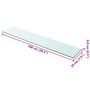 Voir la diapositive 4 : VIDAXL Panneaux d'etagere 2 pcs Verre Transparent 100 x 20 cm