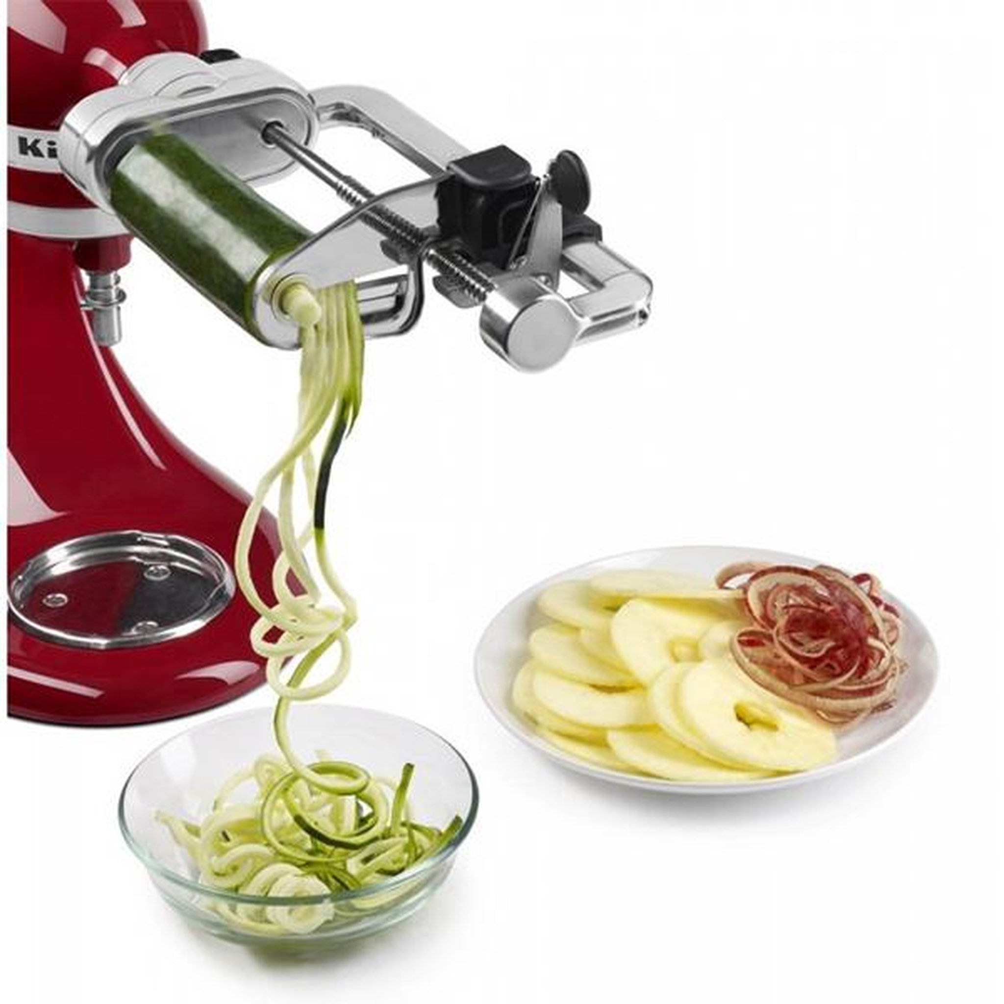 Voir la diapositive 4 : KitchenAid Accessoire taille-légumes en spirales pour robot artisan - 5ksm1apc