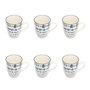Voir la diapositive 1 : SECRET DE GOURMET Lot de 6 Mugs en Porcelaine  Umami Rayon  31cl Bleu